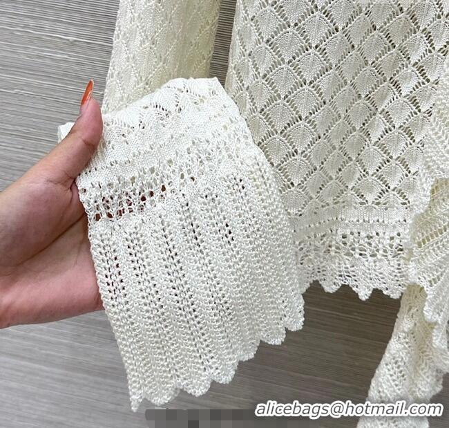 Famous Brand Dior Crochet Sweater DR091939 White 2025