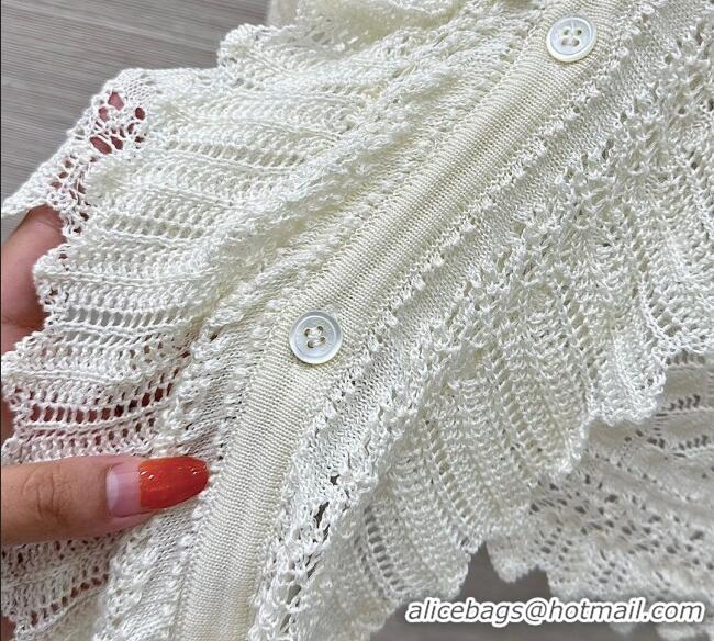 Famous Brand Dior Crochet Sweater DR091939 White 2025