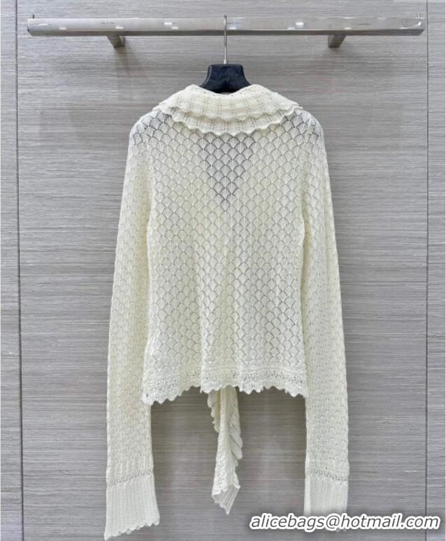 Famous Brand Dior Crochet Sweater DR091939 White 2025