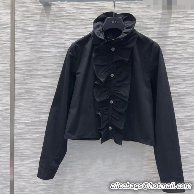 Best Quality Dior Cotton Shirt DR091946 Black 2025