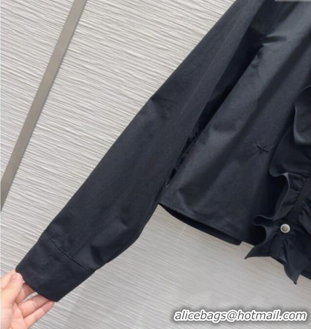 Best Quality Dior Cotton Shirt DR091946 Black 2025