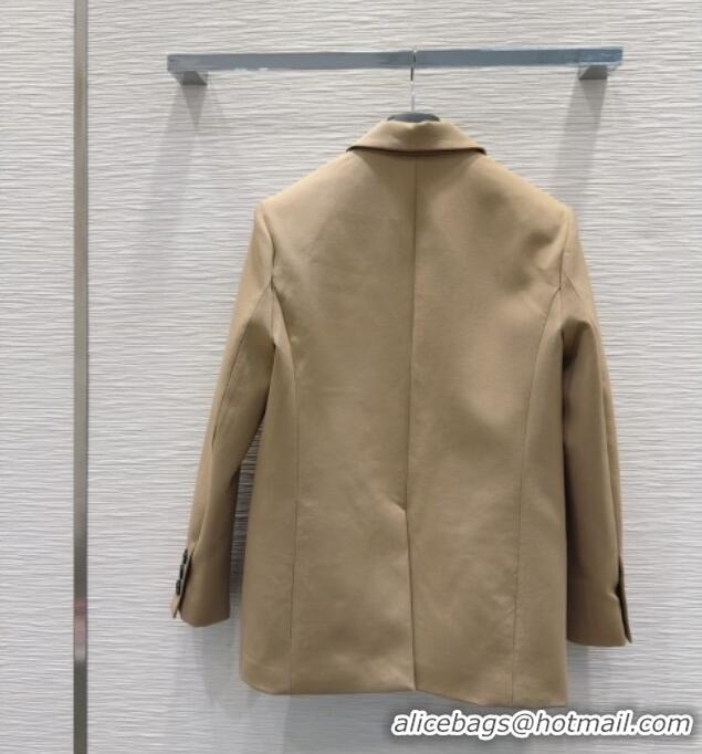 Super Quality Dior Wool Blend Printed Jacket DR091948 Beige 2025