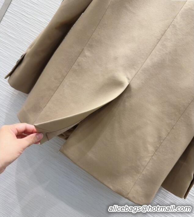 Super Quality Dior Wool Blend Printed Jacket DR091948 Beige 2025