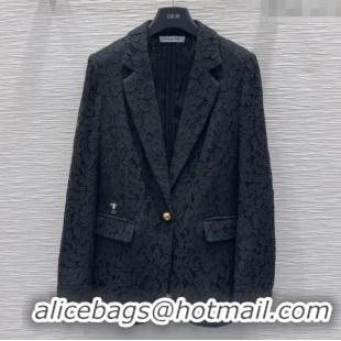 Famous Brand Dior Lace Jacket DR091949 Black 2025
