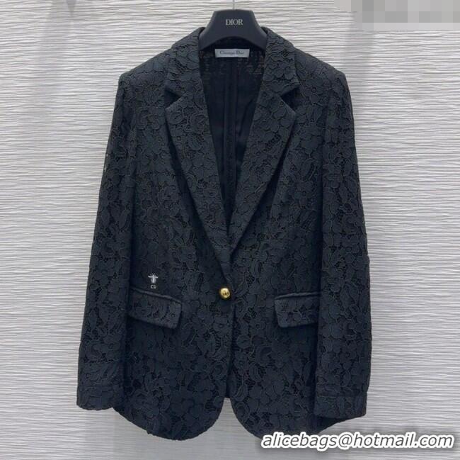 Famous Brand Dior Lace Jacket DR091949 Black 2025