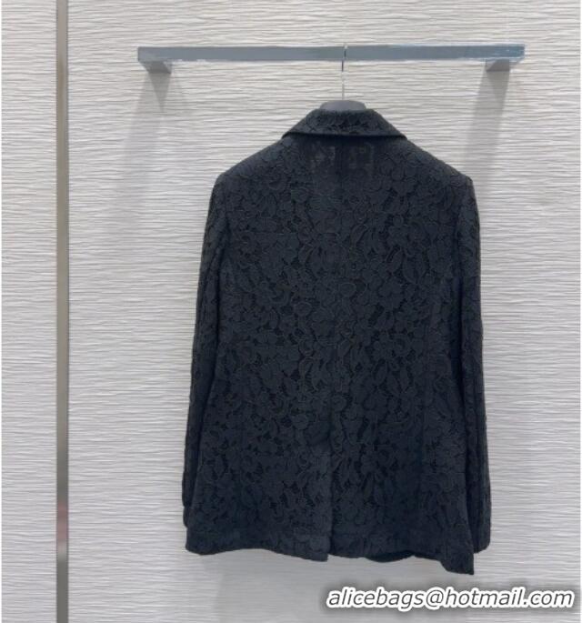 Famous Brand Dior Lace Jacket DR091949 Black 2025