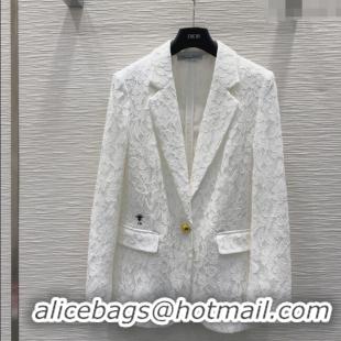 Good Quality Dior Lace Jacket DR091949 White 2025