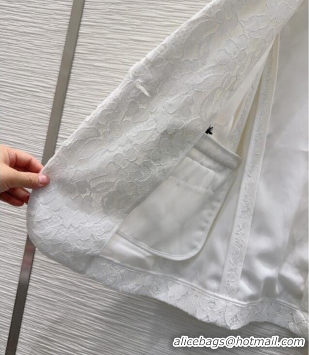 Good Quality Dior Lace Jacket DR091949 White 2025