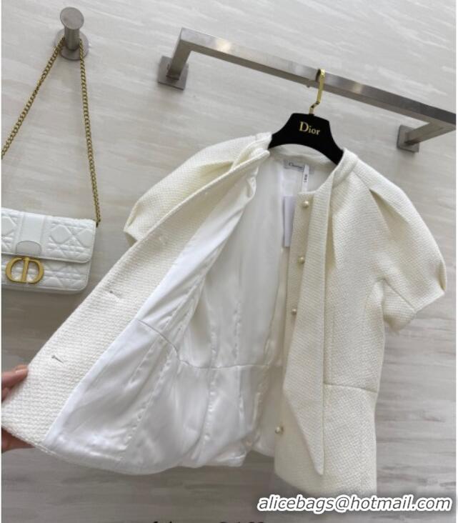 Best Price Dior Bow Top DR091975 White 2025