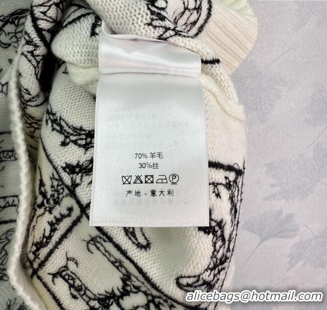 Shop Discount Dior Wool Silk Check Vest DR101402 White/Black 2025