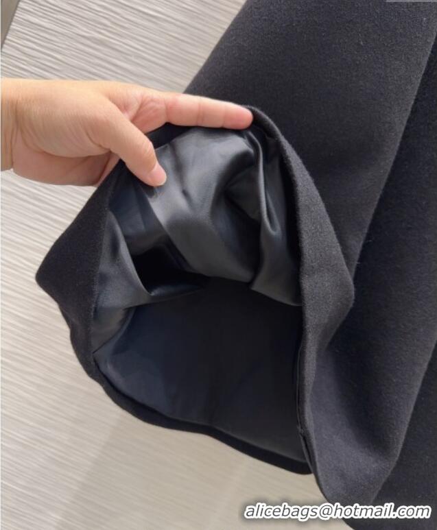 Good Taste Dior Wool Blend Dress with Bow DR101403 Black 2025