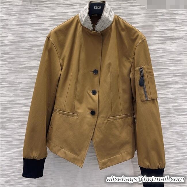 Luxury Cheap Dior Jacket DR101404 Khaki 2025