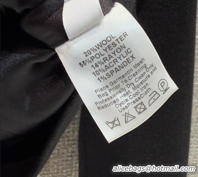 Best Price Dior Jacket with Plaid Trim 1015 Black 2025