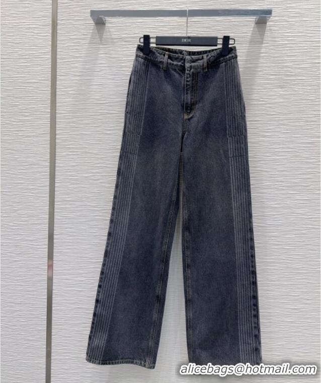 Pretty Style Dior Cotton Denim Jeans DR101502 Black 2025