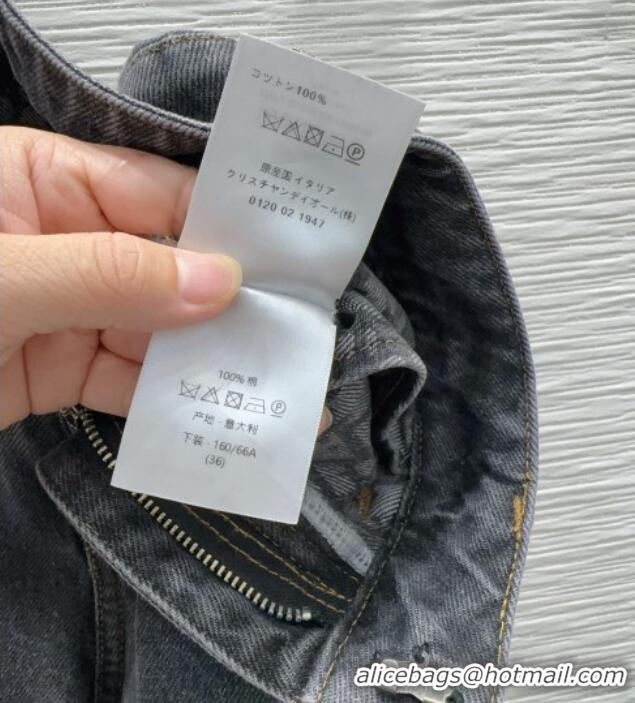 Pretty Style Dior Cotton Denim Jeans DR101502 Black 2025
