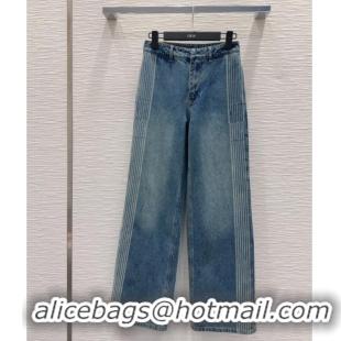 Big Discount Dior Cotton Denim Jeans DR101502 Blue 2025