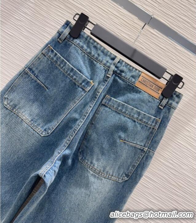 Big Discount Dior Cotton Denim Jeans DR101502 Blue 2025