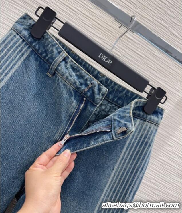 Big Discount Dior Cotton Denim Jeans DR101502 Blue 2025