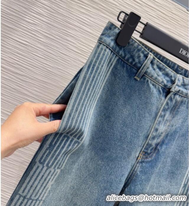 Big Discount Dior Cotton Denim Jeans DR101502 Blue 2025
