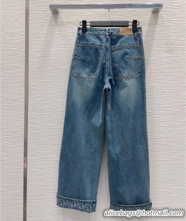 Big Discount Dior Cotton Denim Jeans DR101502 Blue 2025