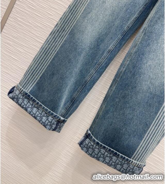 Big Discount Dior Cotton Denim Jeans DR101502 Blue 2025