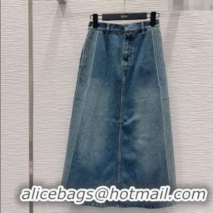 Top Grade Dior Cotton Denim Skirt DR101502 Blue 2025