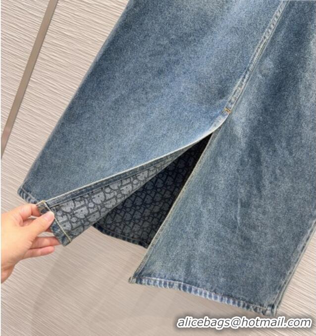 Top Grade Dior Cotton Denim Skirt DR101502 Blue 2025