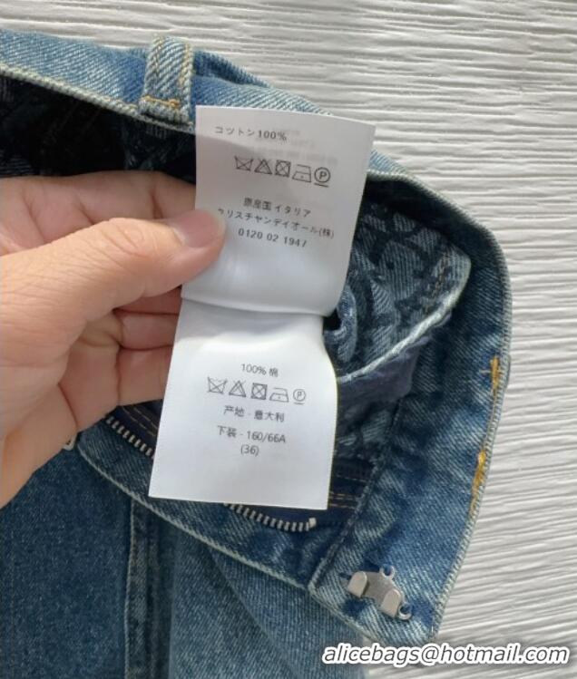 Top Grade Dior Cotton Denim Skirt DR101502 Blue 2025