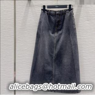 Reasonable Price Dior Cotton Denim Skirt DR101502 Black 2025