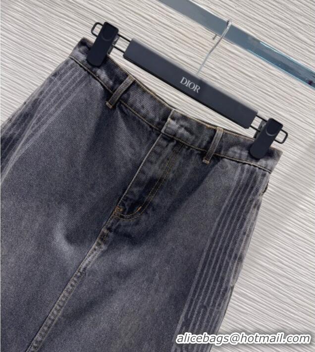 Reasonable Price Dior Cotton Denim Skirt DR101502 Black 2025
