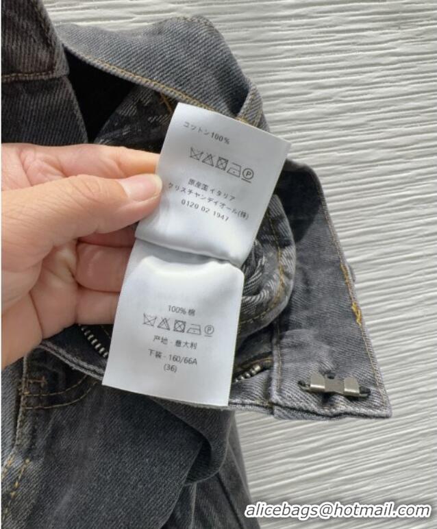 Reasonable Price Dior Cotton Denim Skirt DR101502 Black 2025