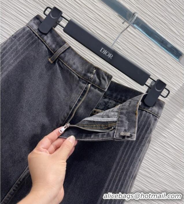 Reasonable Price Dior Cotton Denim Skirt DR101502 Black 2025