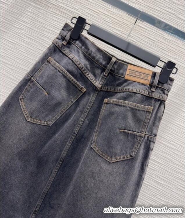 Reasonable Price Dior Cotton Denim Skirt DR101502 Black 2025