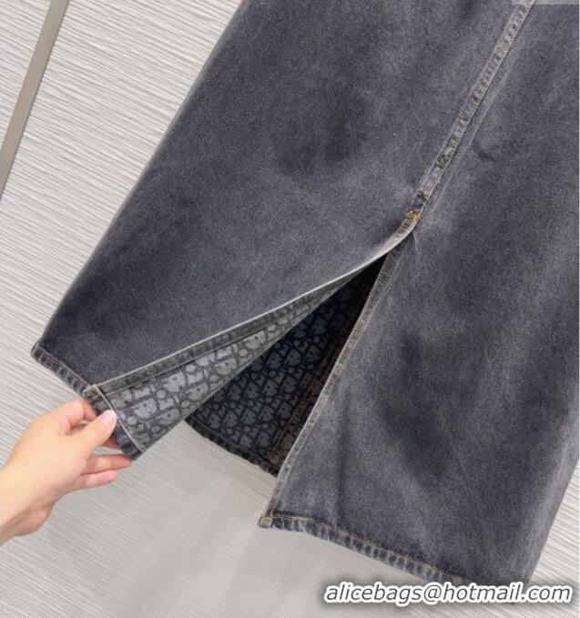 Reasonable Price Dior Cotton Denim Skirt DR101502 Black 2025