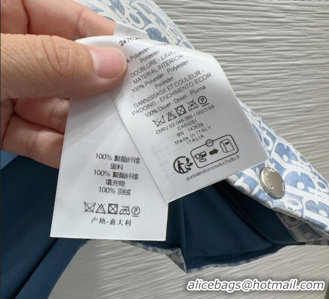 Fashion Discount Dior Oblique Down Vest DR101503 Blue 2025