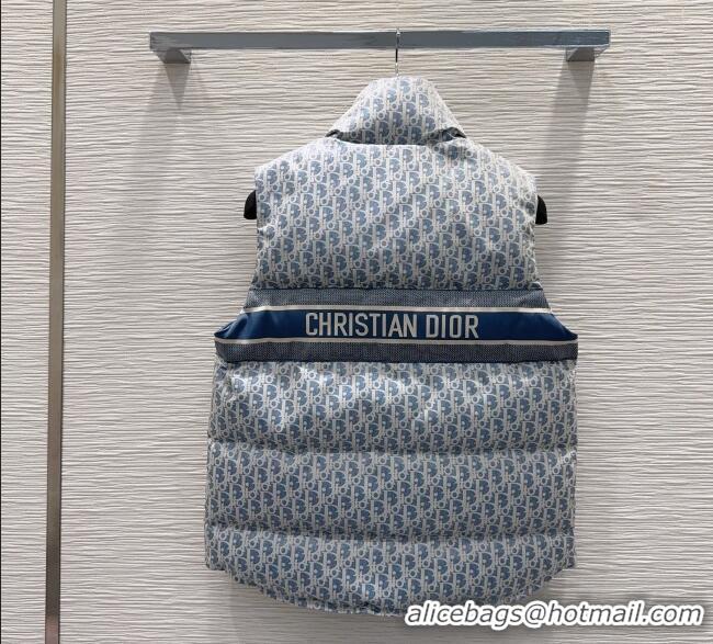 Fashion Discount Dior Oblique Down Vest DR101503 Blue 2025