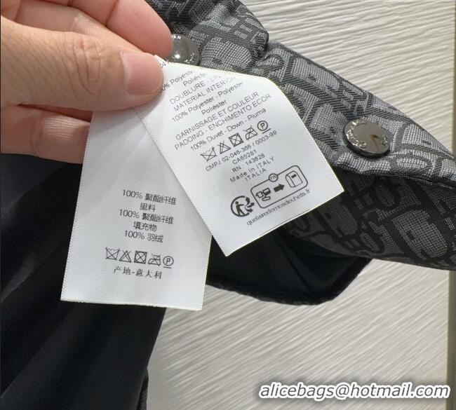 Best Price Dior Oblique Down Vest DR101503 Black 2025