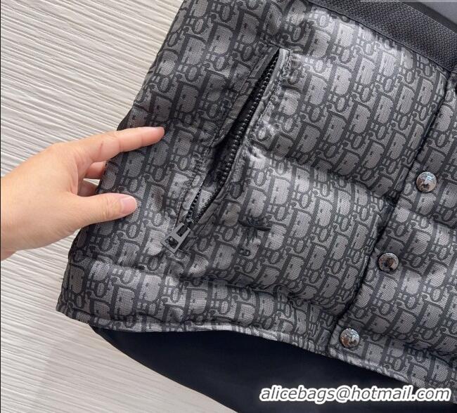 Best Price Dior Oblique Down Vest DR101503 Black 2025