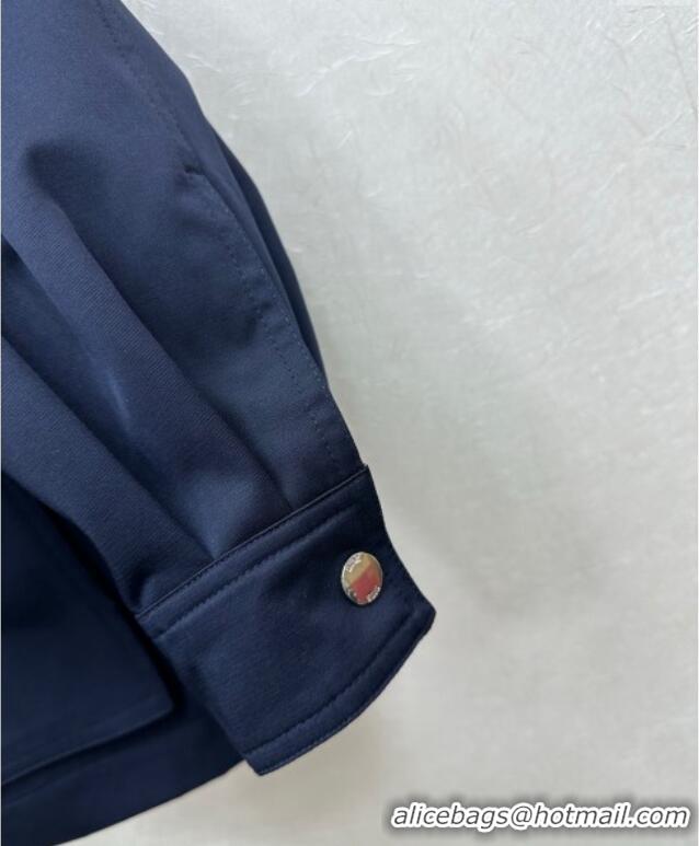 Top Grade Dior Short Coat DR101504 Blue 2025