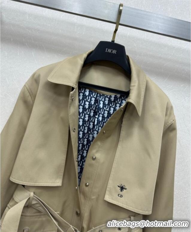 Buy Discount Dior Short Coat DR101504 Beige 2025