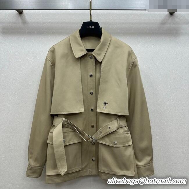 Buy Discount Dior Short Coat DR101504 Beige 2025