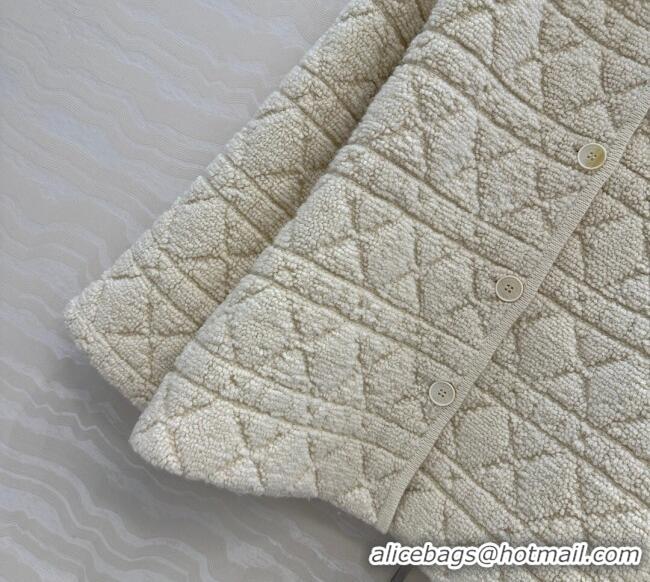 Top Grade Dior Wool Blend Oblique Cardigan DR101506 White 2025
