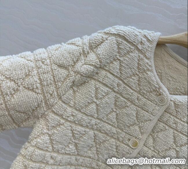 Top Grade Dior Wool Blend Oblique Cardigan DR101506 White 2025