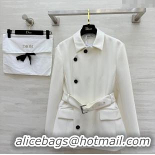 Good Taste Dior Belted Jacket DR101507 White 2025