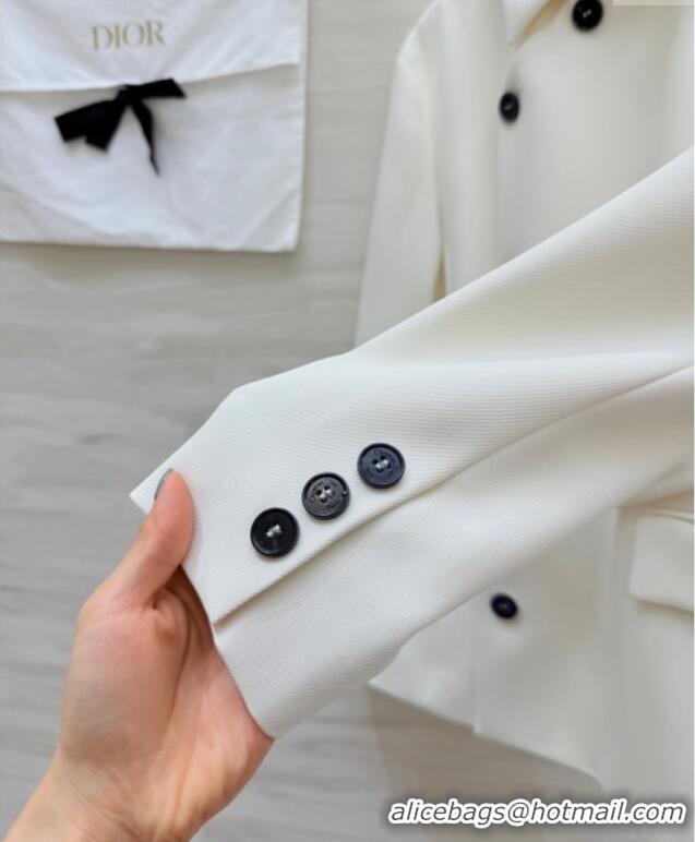 Good Taste Dior Belted Jacket DR101507 White 2025