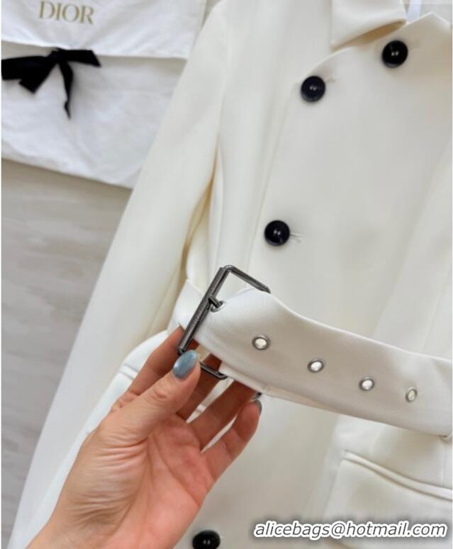Good Taste Dior Belted Jacket DR101507 White 2025