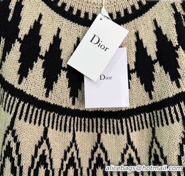 Well Crafted Dior Wool Cashmere Crochet Sweater 1015 Beige 2025