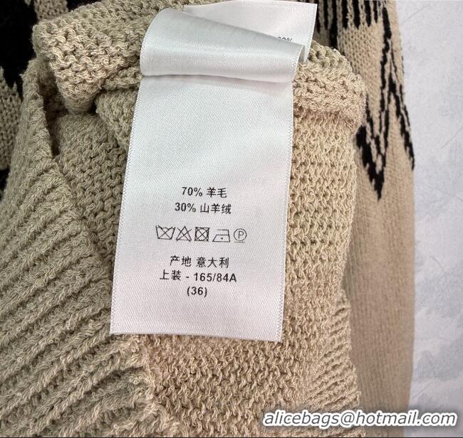 Well Crafted Dior Wool Cashmere Crochet Sweater 1015 Beige 2025