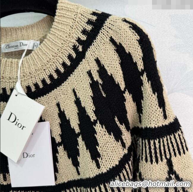 Well Crafted Dior Wool Cashmere Crochet Sweater 1015 Beige 2025