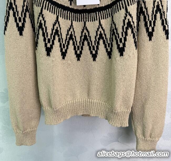 Well Crafted Dior Wool Cashmere Crochet Sweater 1015 Beige 2025